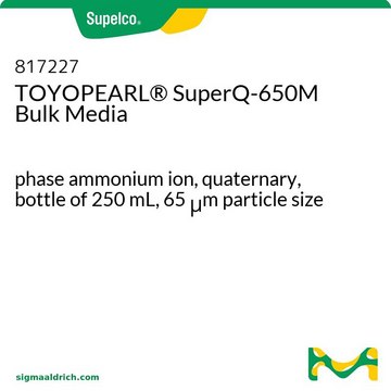 TOYOPEARL&#174; SuperQ-650M Bulk Media phase ammonium ion, quaternary, bottle of 250&#160;mL, 65&#160;&#956;m particle size