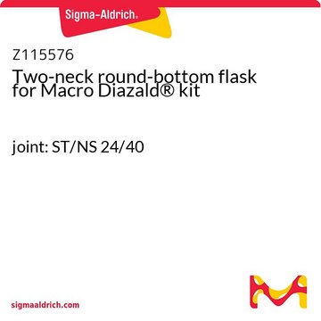 Two-neck round-bottom flask for Macro Diazald&#174; kit joint: ST/NS 24/40