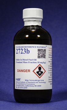 Sulfur in diesel fuel oil NIST&#174; SRM&#174; 2723b, (nominal mass fraction 10mg/kg)