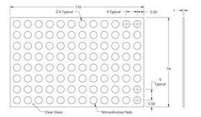 Grace Bio-Labs ONCYTE® AVID™ nitrocellulose film slides 96 (Round Pads), diam. 6 mm , Pads
