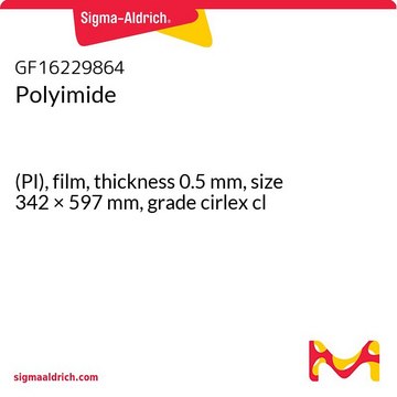 Polyimide (PI), film, thickness 0.5&#160;mm, size 342 × 597&#160;mm, grade cirlex cl