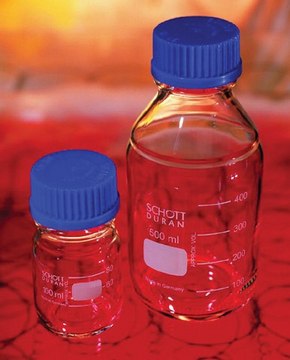 Duran&#174; laboratory bottles, with caps capacity 250&#160;mL, blue PP screw cap and pouring ring