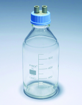 Pyrex&#174; Connection system screwcaps for Media-lab bottles GL45 screwcap with two GL14 ports