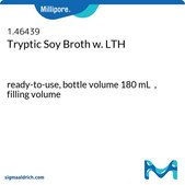 Tryptic Soy Broth with Neutralizers Histidin 0.05 %, Tween® 1.5 %, Lecithin 0.1 %, bottle capacity 250 mL, bottle filling volume 180 mL, closure type, blue screw cap and 3 loci, box of 6 or 12 bottles