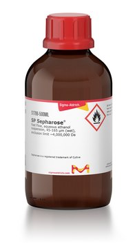 SP Sepharose&#8482; Fast Flow, aqueous ethanol suspension, 45-165&#160;&#956;m (wet), exclusion limit ~4,000,000&#160;Da