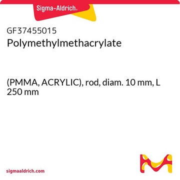 Polymethylmethacrylate (PMMA, ACRYLIC), rod, diam. 10&#160;mm, L 250&#160;mm