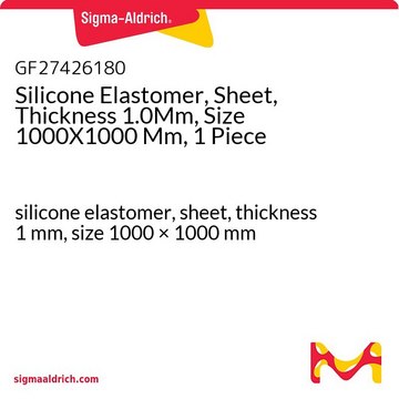 Silicone Elastomer, Sheet, Thickness 1.0Mm, Size 1000X1000 Mm, 1 Piece silicone elastomer, sheet, thickness 1&#160;mm, size 1000 × 1000&#160;mm