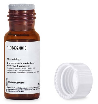 ChromoCult&#174; 李斯特菌培养基选择性补充剂 for Listeria spp., pkg of 10&#160;vials, for the preparation of ChromoCult&#174; Listeria agar (base)