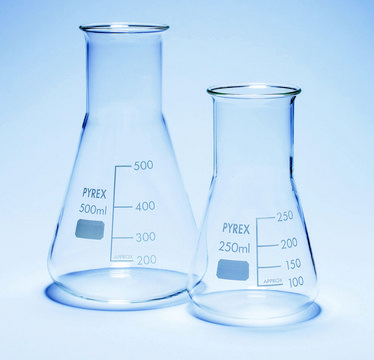 Pyrex&#174; Erlenmeyer flask, wide neck, with printed trace code capacity 500&#160;mL