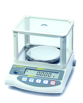 Kern EG series Toploader balances Kern EG 620-3NM + 963-121, weighing capacity 620&#160;g, resolution: 0.001&#160;g, linearity: ±0.004&#160;g, DKD Calibration Certificate included