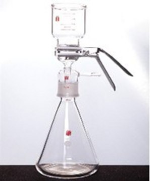 Synthware&#8482; 47 mm filtration apparatus with stainless steel support, complete joint: ST/NS 40/35