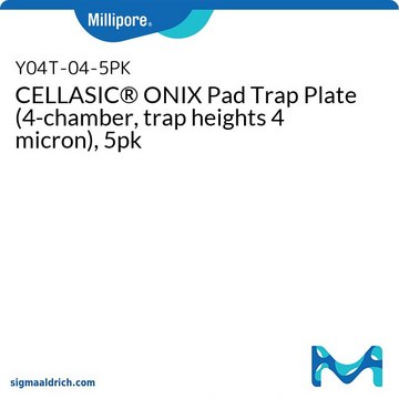 CELLASIC&#174; ONIX Pad Trap Plate (4-chamber, trap heights 4 micron), 5pk