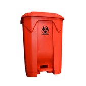 MTC™&nbsp;Bio BowTie™&nbsp;Floor standing Biohazard Bin With Lid capacity 30 L (50 gal), W × L × H 6 in. (41 cm) × 16 in. (41 cm) × 24 in. (60 cm), pack of 1 ea