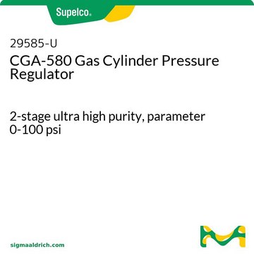 CGA-580 气瓶调节器 2-stage ultra high purity, parameter 0-100 psi