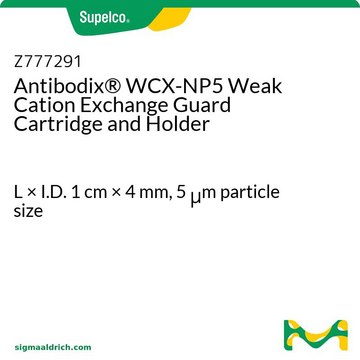 Antibodix&#174; WCX-NP5 Weak Cation Exchange Guard Cartridge and Holder L × I.D. 1&#160;cm × 4&#160;mm, 5&#160;&#956;m particle size