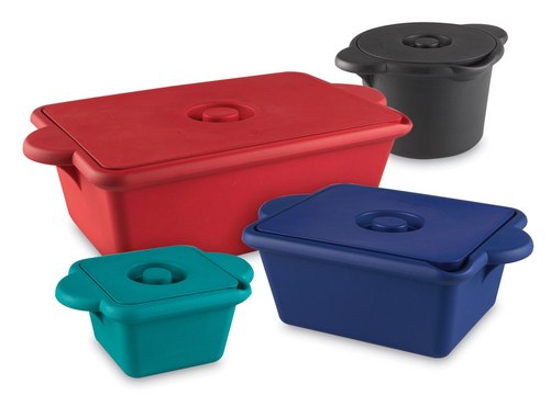 TrueNorth&#174; Cool Container with Lid Ice Pan, capacity 4&#160;L, blue (polyurethane)