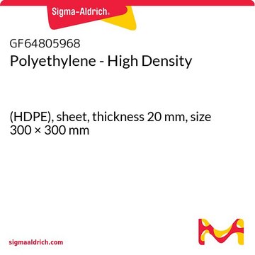 Polyethylene - High Density (HDPE), sheet, thickness 20&#160;mm, size 300 × 300&#160;mm