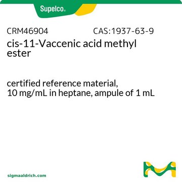 cis-11-Vaccenic acid methyl ester certified reference material, 10&#160;mg/mL in heptane, ampule of 1&#160;mL