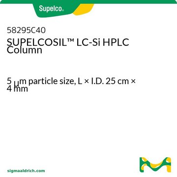 SUPELCOSIL&#8482; LC-Si HPLC 柱 5&#160;&#956;m particle size, L × I.D. 25&#160;cm × 4&#160;mm