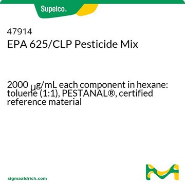 EPA 625/CLP Pesticide Mix 2000&#160;&#956;g/mL each component in hexane: toluene (1:1), PESTANAL&#174;, certified reference material