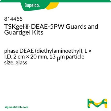 TSKgel&#174; DEAE-5PW Guards and Guardgel Kits phase DEAE (diethylaminoethyl), L × I.D. 2&#160;cm × 20&#160;mm, 13&#160;&#956;m particle size, glass