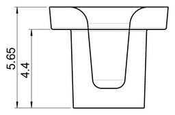 Male Luer Plug single, Fluidic 270, PP