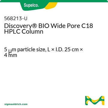 Discovery&#174; BIO Wide Pore C18 HPLC Column 5&#160;&#956;m particle size, L × I.D. 25&#160;cm × 4&#160;mm