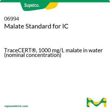 苹果酸标准液，用于离子色谱分析 TraceCERT&#174;, 1000&#160;mg/L malate in water (nominal concentration)