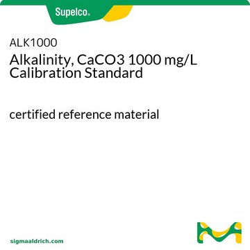 碱度，CaCO3 1000 mg/L 校准标样 certified reference material