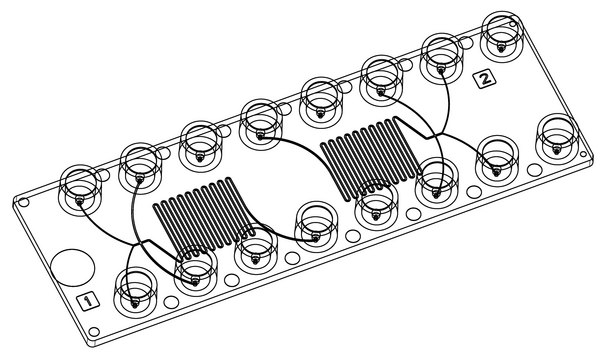 Diffusion mixer chip Fluidic 186, PC