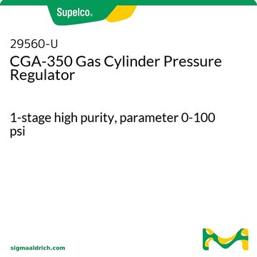 CGA-350 气瓶调节器 1-stage high purity, parameter 0-100 psi