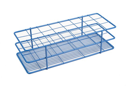 Coated Wire Tube Rack to hold, 24 x 35-40 mm tubes, blue