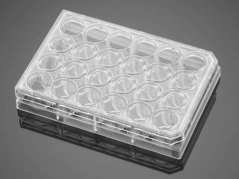 Corning&#174; Falcon&#174; Cell Culture Plate wells, 24, Tissue Culture (TC)-treated surface, flat bottom clear wells, sterile