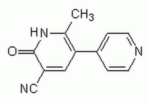 米力农 A cell-permeable, selective inhibitor of cGMP-inhibited phosphodiesterase (PDE III; IC&#8325;&#8320; = 300 nM).