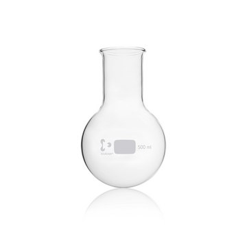 Duran&#174; Round Bottom Flask wide neck, WITH BEADED RIM