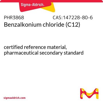 Benzalkonium chloride (C12) certified reference material, pharmaceutical secondary standard