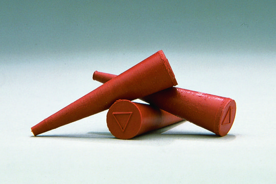 Red-rubber micro stoppers L 50&#160;mm