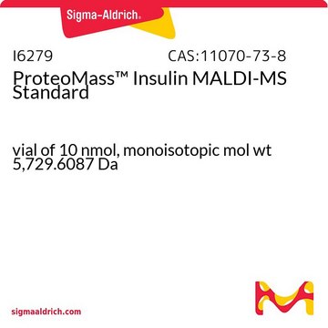 ProteoMass&#8482; Insulin MALDI-MS Standard vial of 10&#160;nmol, monoisotopic mol wt 5,729.6087&#160;Da