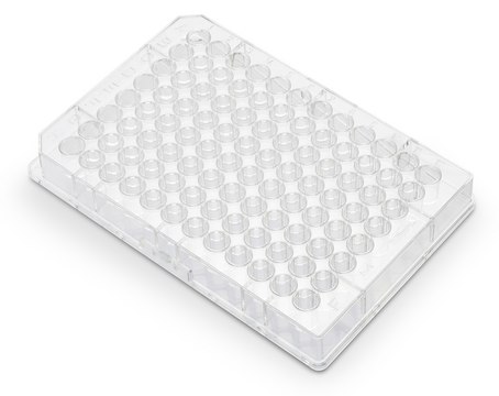 Multiscreen&#174; 96孔板，实心底部 flat bottom clear polystyrene plate, non-sterile, pkg of 40&#160;plates, high binding surface