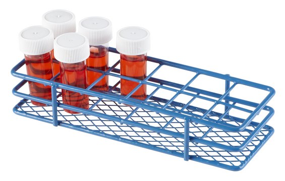 Coated Wire Tube Rack to hold, 12 x 25 mm tubes, blue