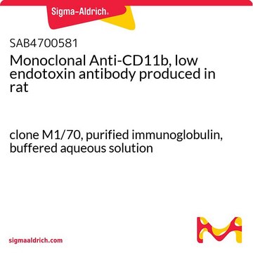 Monoclonal Anti-CD11b, low endotoxin antibody produced in rat clone M1/70, purified immunoglobulin, buffered aqueous solution