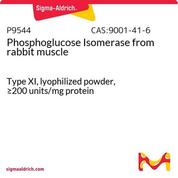 Phosphoglucose Isomerase from rabbit muscle Type XI, lyophilized powder, &#8805;200&#160;units/mg protein