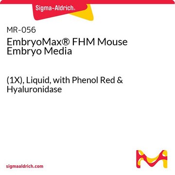 EmbryoMax&#174; FHM Mouse Embryo Media (1X), Liquid, with Phenol Red &amp; Hyaluronidase