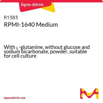 RPMI-1640 培养基 With L-glutamine, without glucose and sodium bicarbonate, powder, suitable for cell culture