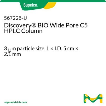 Discovery&#174; BIO Wide Pore C5 高效液相色谱柱 3&#160;&#956;m particle size, L × I.D. 5&#160;cm × 2.1&#160;mm