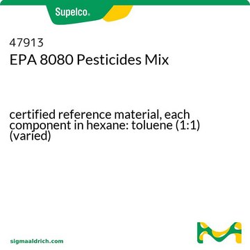 EPA 8080 Pesticides Mix certified reference material, each component in hexane: toluene (1:1) (varied)