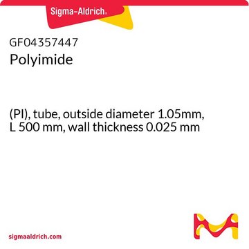 Polyimide (PI), tube, outside diameter 1.05mm, L 500&#160;mm, wall thickness 0.025&#160;mm