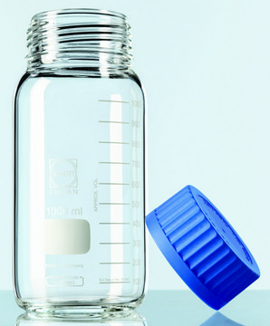 Duran&#174; bottle wide neck GLS 80 without caps clear glass, capacity 2,000&#160;mL