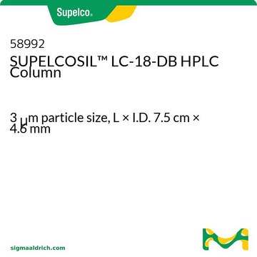 SUPELCOSIL&#8482; LC-18-DB HPLC 色谱柱 3&#160;&#956;m particle size, L × I.D. 7.5&#160;cm × 4.6&#160;mm