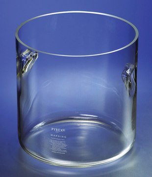 Pyrex&#174; cylindrical jar with recessed handles capacity 17&#160;L